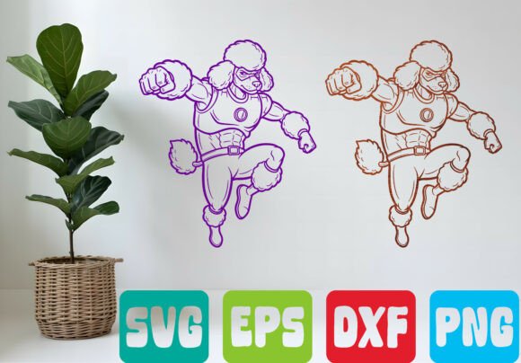 Download Super Dog SVG Cartoon Hero Design - Cartoon hero Collection