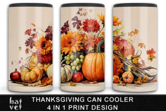 Download 4 in 1 Thanksgiving Can Cooler Design - 4 in 1 Collection