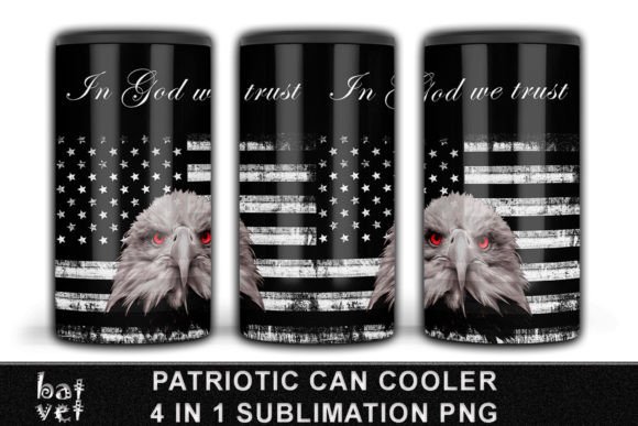 Download 4 in 1 Patriotic Can Cooler Wrap PNG - 4 in 1 Collection