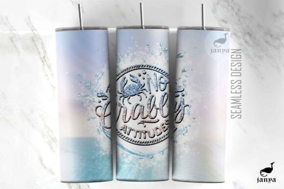 Download No Crabby Attitudes Summer Tumbler Wrap - Premium Resources
